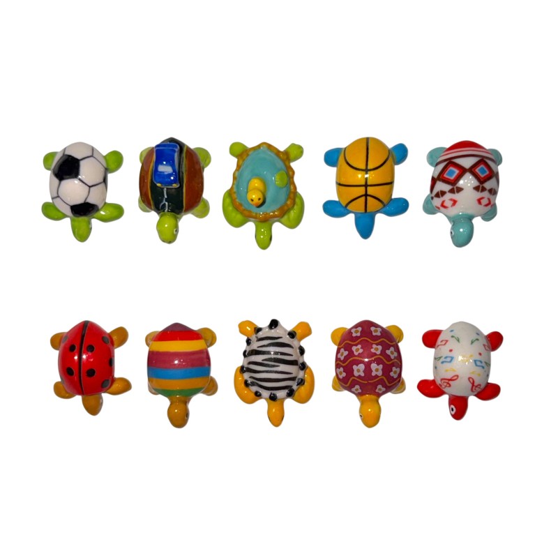 Série complète de 10 fèves Tortues caméléon 2016