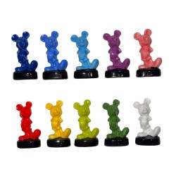 Série complète de 10 fèves Mickey unicolore 2016
