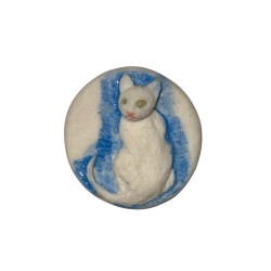 Série complète de 1 fève Chat blanc 2016