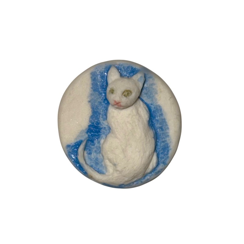 Série complète de 1 fève Chat blanc 2016