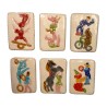 Série complète de 6 fèves Les timbres du cirque 2016