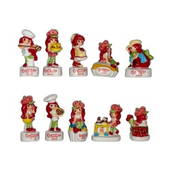 Série complète de 10 fèves Charlotte aux fraises se régale 2016