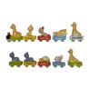 Série complète de 10 fèves Le petit train de Sophie la girafe 2016