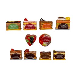 Série complète de 10 fèves Boulangerie Brulard - Mille délices 2016