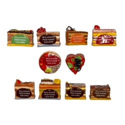 Série complète de 10 fèves Boulangerie Prod'Homme - Mille délices 2016