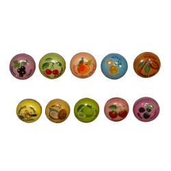 Série complète de 10 fèves Macarons couleurs et saveurs 2016