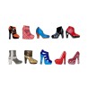 Série complète de 10 fèves Talons tendance 2016