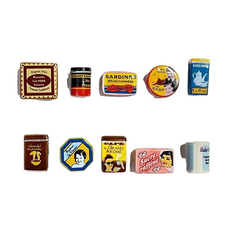 Série complète de 10 fèves Saveurs rétro 2016