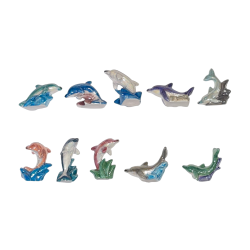 Série complète de 10 fèves La danse des dauphins 2017