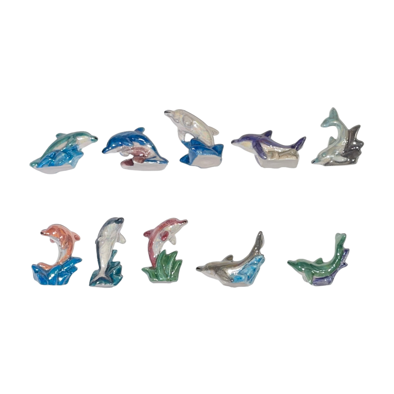Série complète de 10 fèves La danse des dauphins 2017