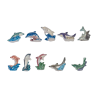 Série complète de 10 fèves La danse des dauphins 2017