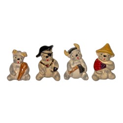 Série complète de 4 fèves Gribouille 2017