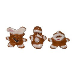 Série complète de 3 fèves Mes p'tits chocolats de Noël 2017