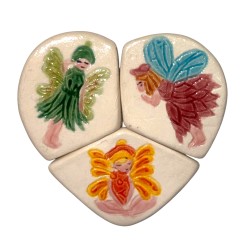 Série complète de 3 fèves Coeur d'elfes 2017