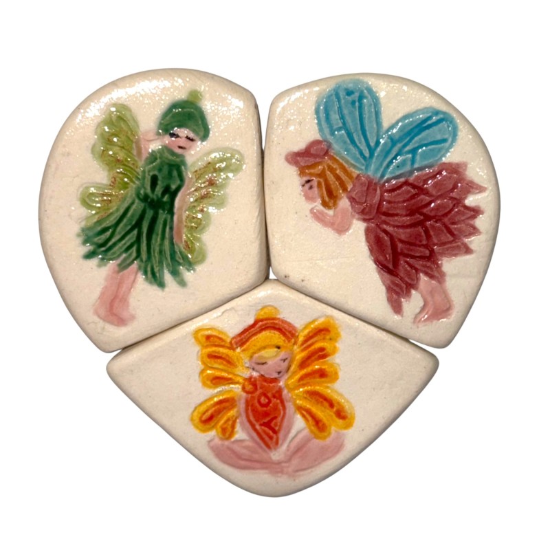 Série complète de 3 fèves Coeur d'elfes 2017